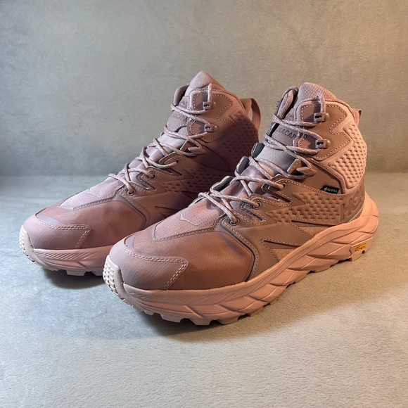 HOKA ANACAPA Mid Gore-Tex Waterproof Hiking Unisex Shoe Boot Peach Sz 13W/ 11.5M - Picture 5 of 16